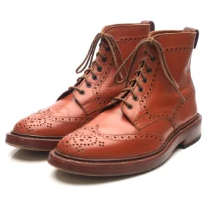 'Malton' Tan Brown Leather Brogue Boots UK 7 'Malton' Tan Brown Leather Brogue Boots UK 7