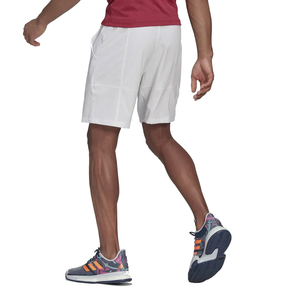 Men’s Adidas Ergo 9” Shorts (White)