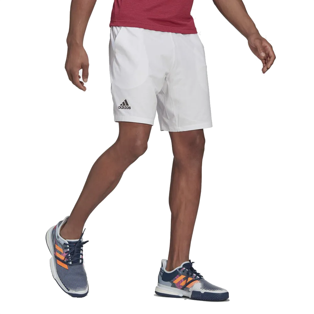 Men’s Adidas Ergo 9” Shorts (White)