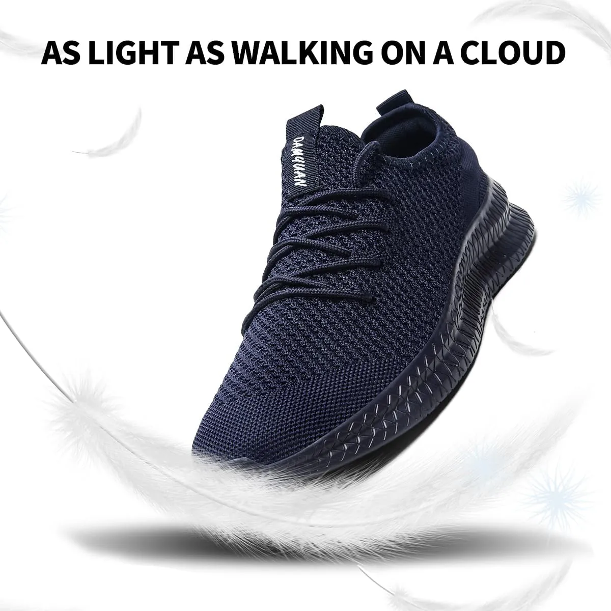 Men's Athletic Shoes Running Gym Training Sneakers Lightweight Cushioned Non-Slip Breathable Multi-Sport Versatile Shoes