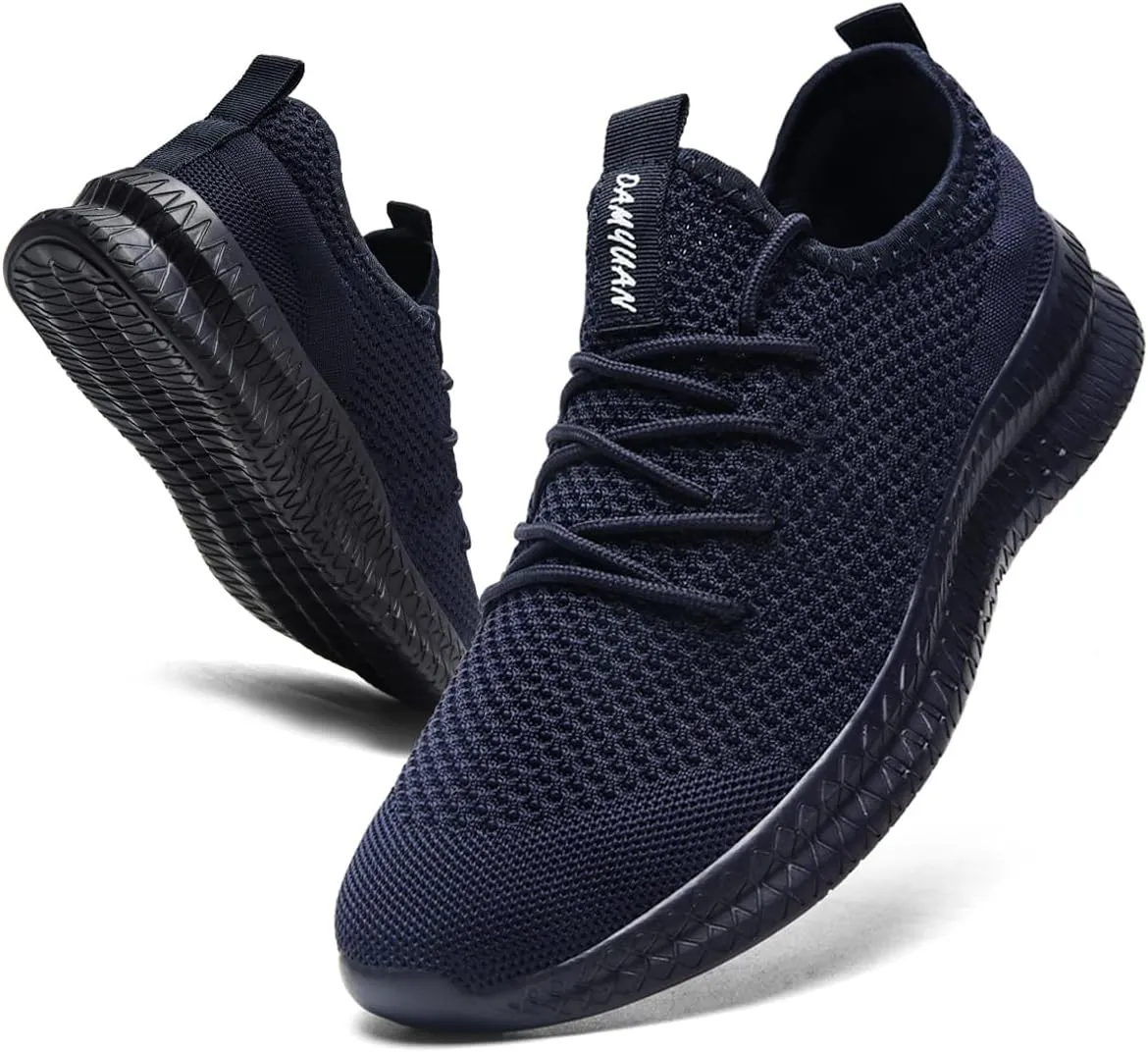 Men's Athletic Shoes Running Gym Training Sneakers Lightweight Cushioned Non-Slip Breathable Multi-Sport Versatile Shoes