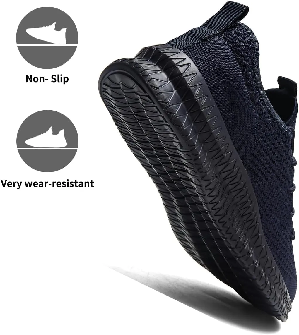 Men's Athletic Shoes Running Gym Training Sneakers Lightweight Cushioned Non-Slip Breathable Multi-Sport Versatile Shoes