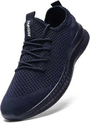 Men's Athletic Shoes Running Gym Training Sneakers Lightweight Cushioned Non-Slip Breathable Multi-Sport Versatile Shoes