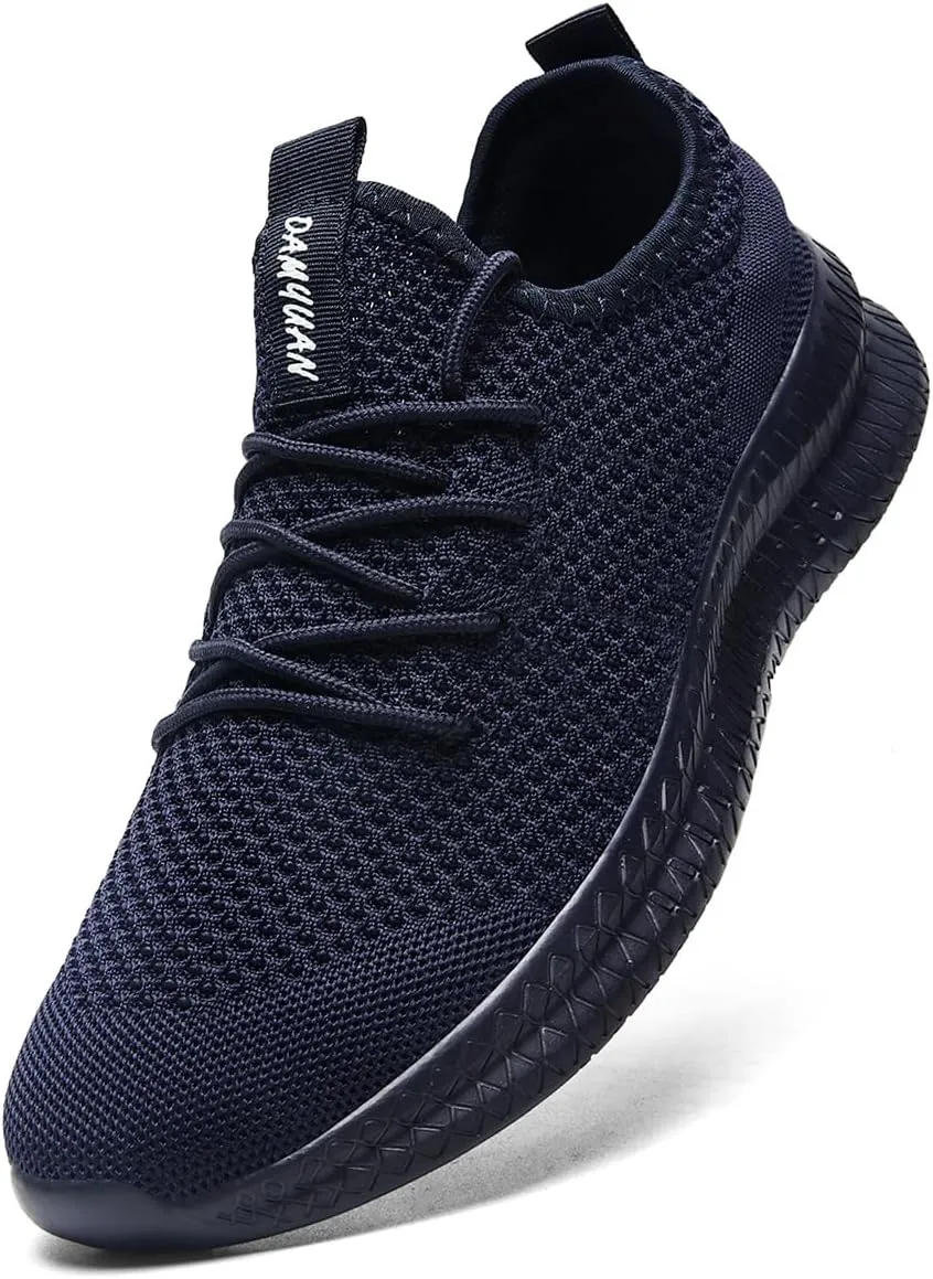 Men's Athletic Shoes Running Gym Training Sneakers Lightweight Cushioned Non-Slip Breathable Multi-Sport Versatile Shoes
