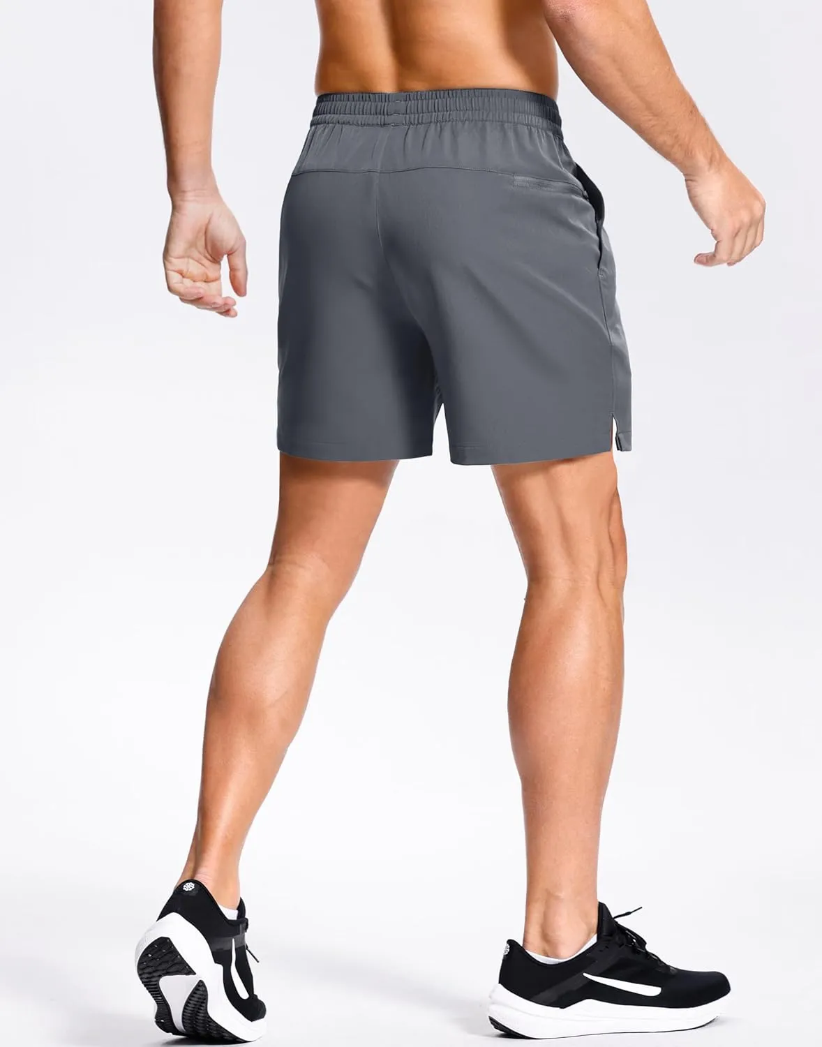 Men's Lightweight Athletic Shorts with Zipper Pockets 7"/5"/9" Gym Workout Running Quick Dry Tennis Shorts for Men