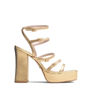 New Spice Gold Platform Heels