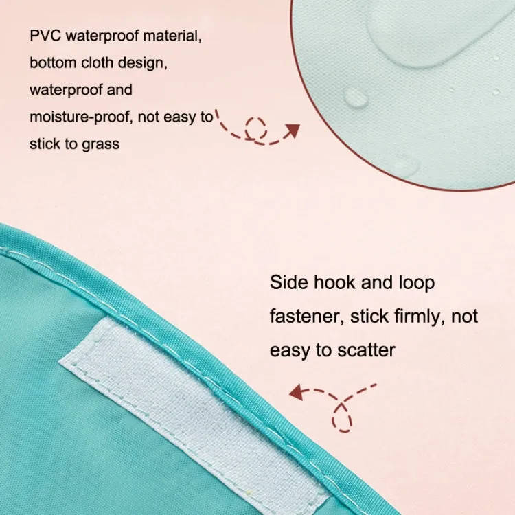Outdoor Beach Waterproof Floor Mat Portable Picnic Cloth Folding Blanket, Size: Large (Toast Orange)