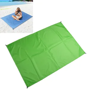 Outdoor Portable Waterproof Picnic Camping Mats Beach Blanket Mattress Mat 200cm*140cm(Green)