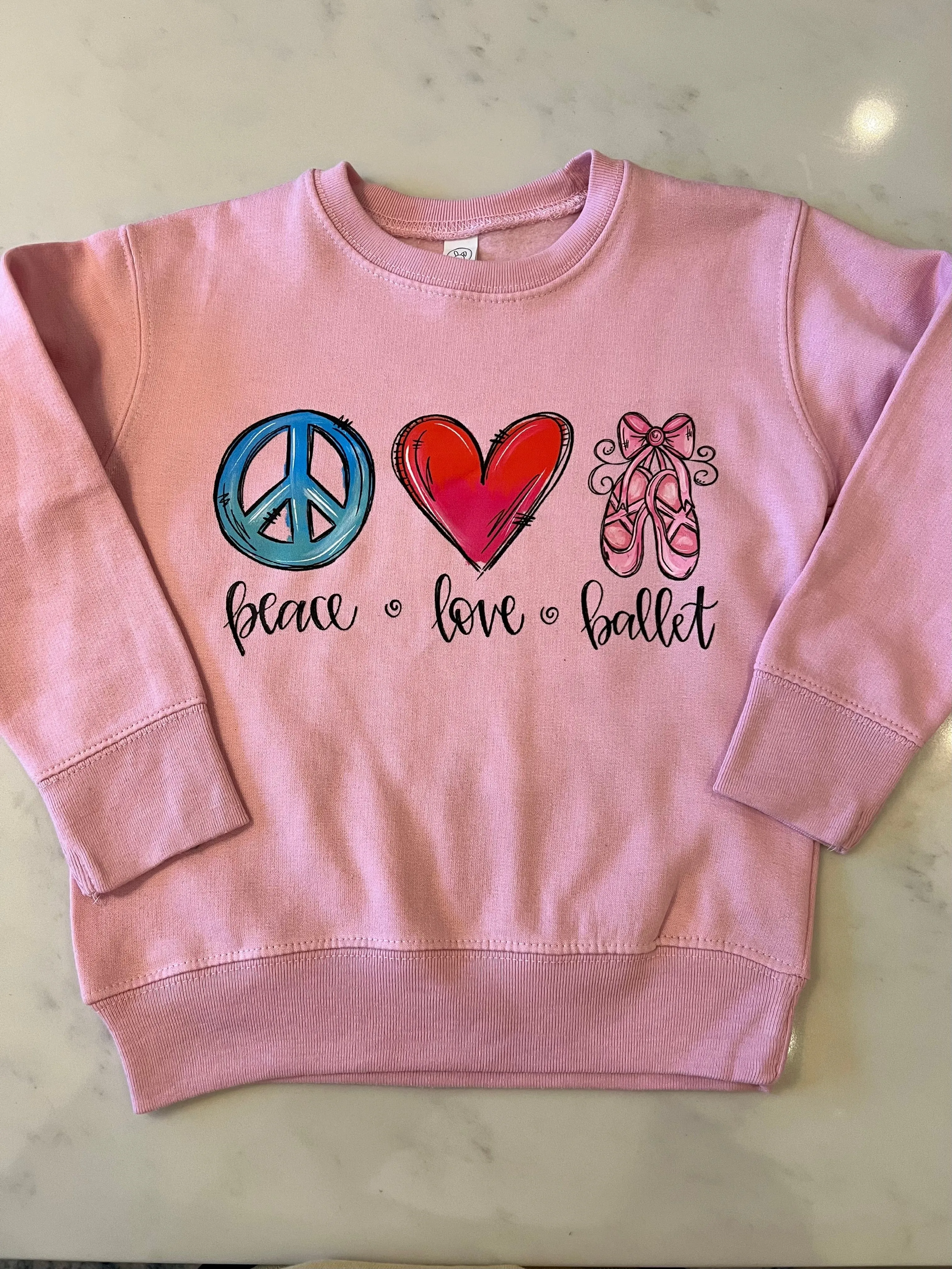 Peace Love Ballet Sweatshirt