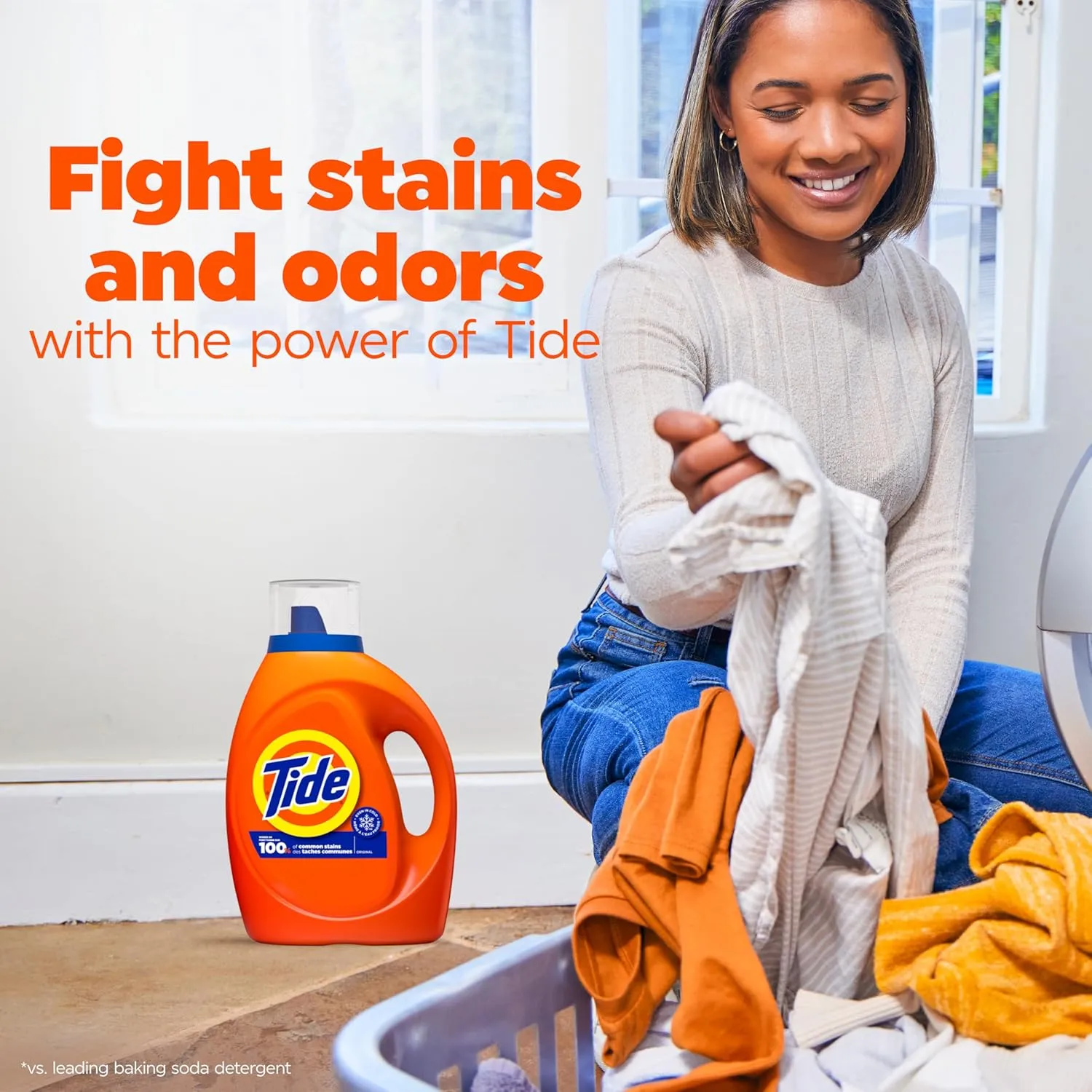 Tide Laundry Detergent Liquid, Original Scent, HE Compatible, 100 Loads, 132 fl oz, Tide Laundry Detergent, Liquid Laundry Detergent (Packaging May Vary)