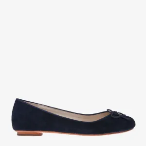 Tina Navy Suede Ballet Flat
