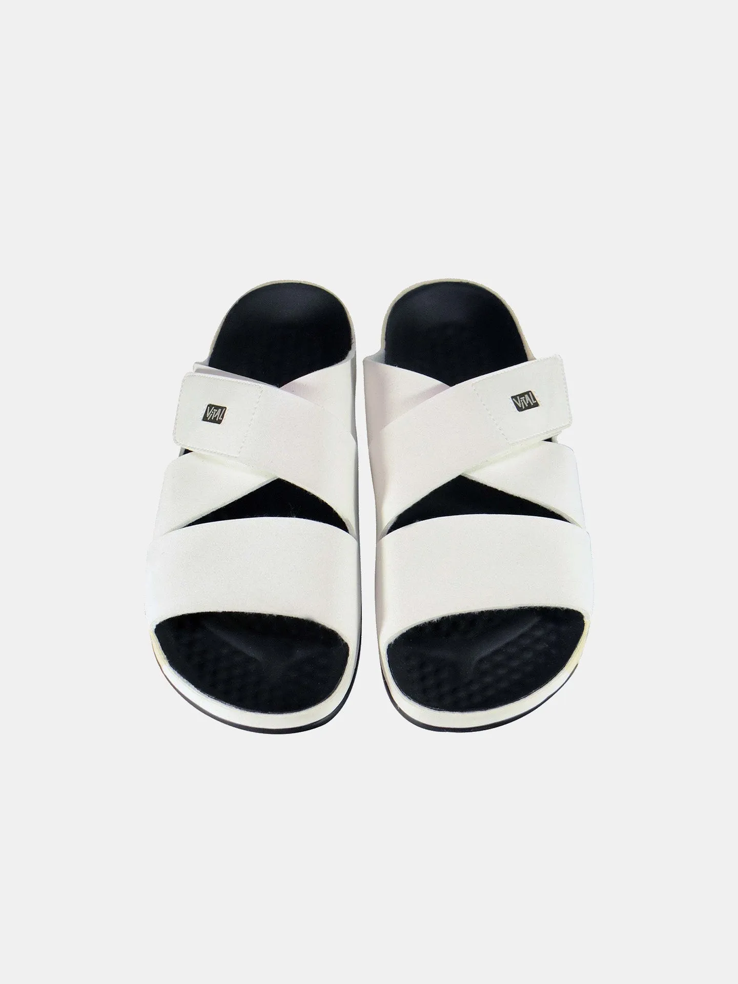 Vital Men's Cross Strap Leather Sandals