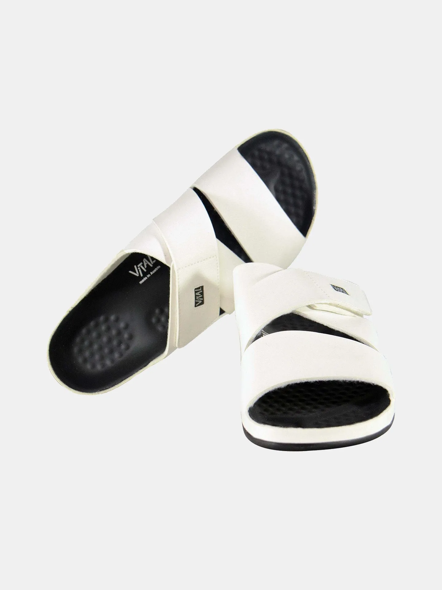 Vital Men's Cross Strap Leather Sandals