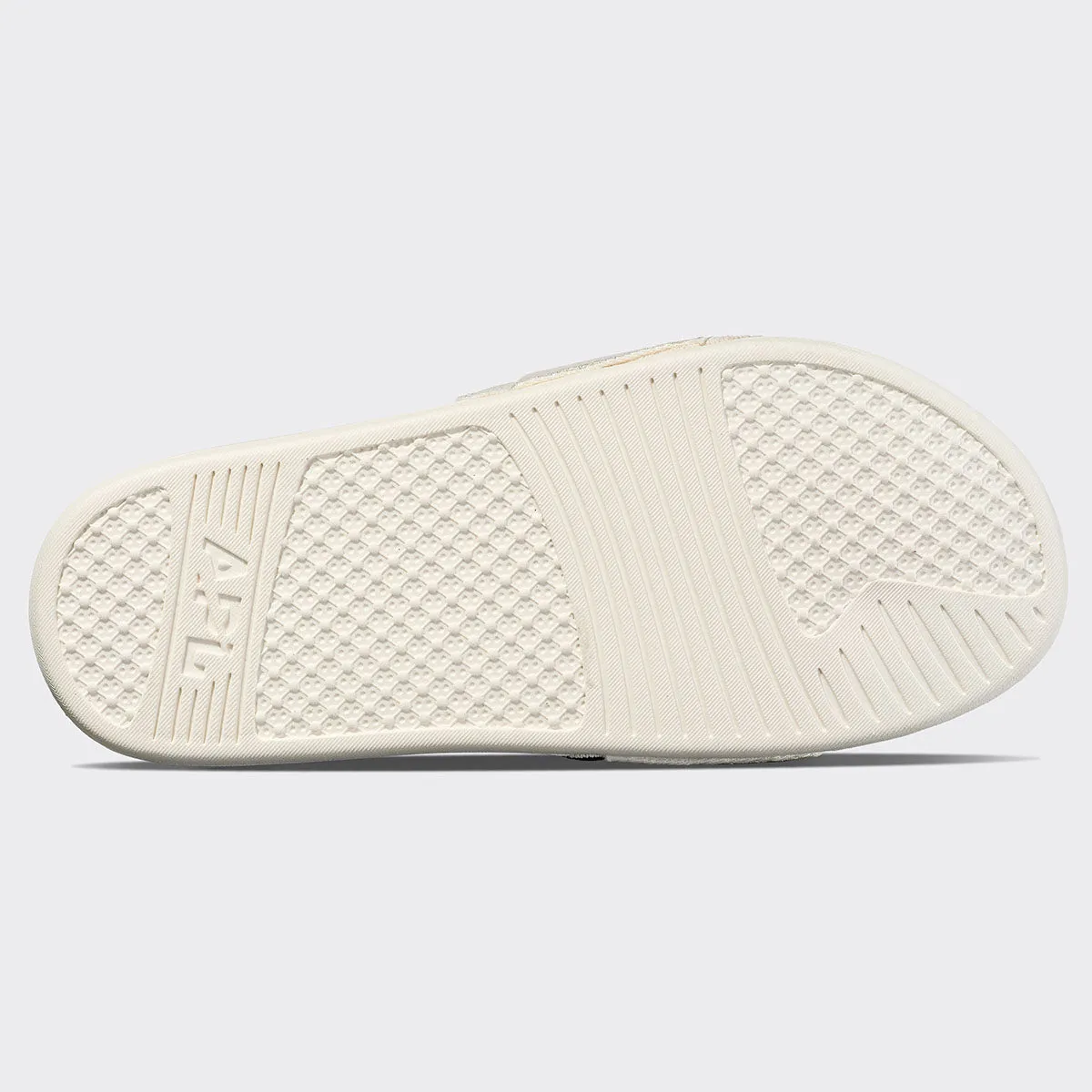 Women's TechLoom Satin Slide Ivory / Metallic Gold