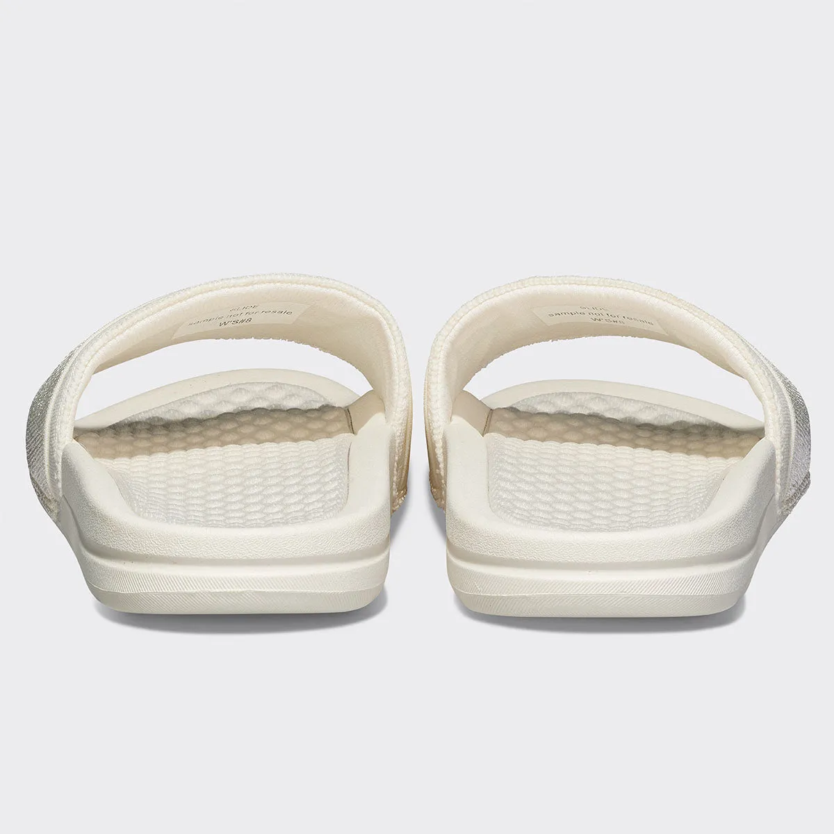 Women's TechLoom Satin Slide Ivory / Metallic Gold