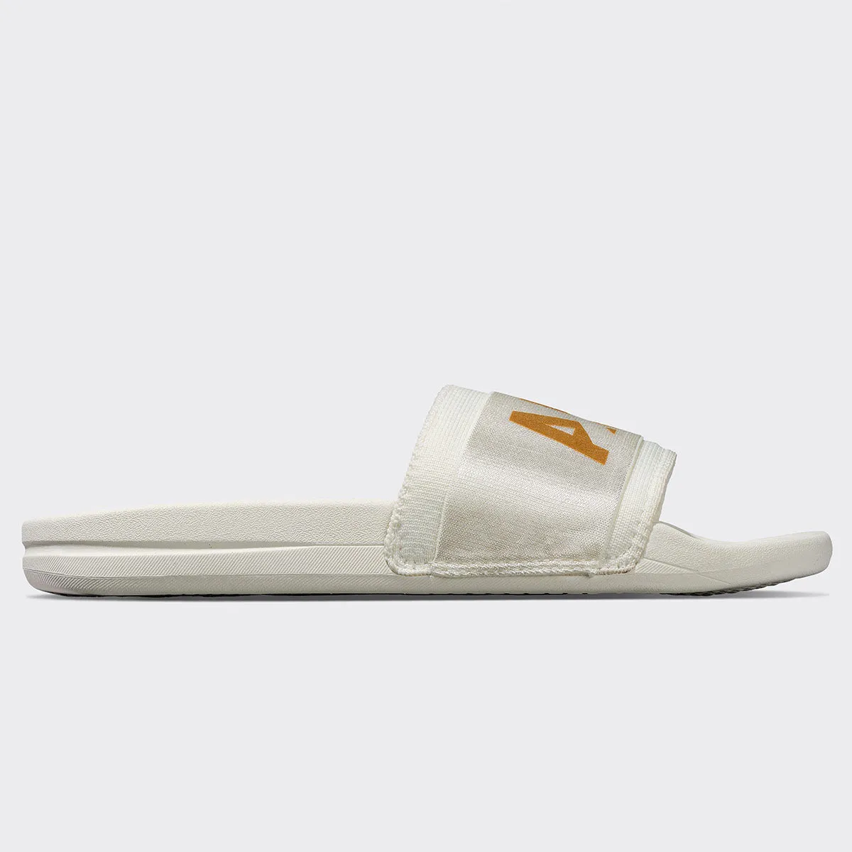 Women's TechLoom Satin Slide Ivory / Metallic Gold