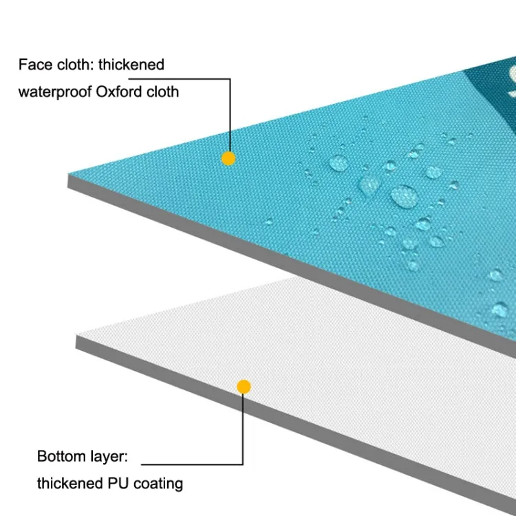 Y006 Outdoor Portable Oxford Cloth Picnic Mat Waterproof Moisture-proof Picnic Cloth(2x2m)