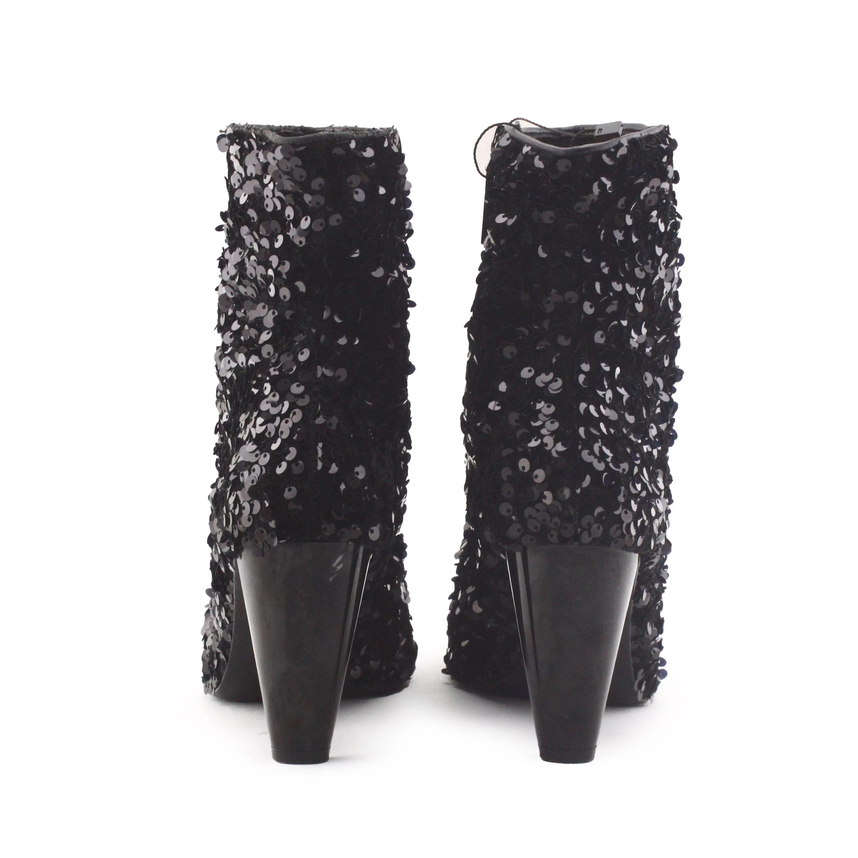 Zara Zipper Block Heels Ankle Boots | Textile